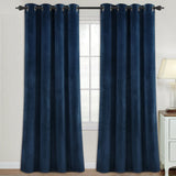 2x Luxury Velvet Blockout Curtains Thick Soft Window Curtain Draperies 1 Pair