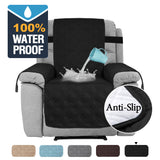 100% Waterproof Recliner Chair Cover with Non Slip Strap Slip Cover for Recliner