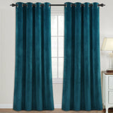 2x Luxury Velvet Blockout Curtains Thick Soft Window Curtain Draperies 1 Pair