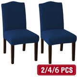 Dining Chair Covers Stretch Jacquard Parson Chair Slip Covers Washable 2/4/6 PCS