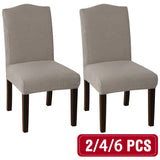 Dining Chair Covers Stretch Jacquard Parson Chair Slip Covers Washable 2/4/6 PCS