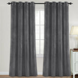 2x Luxury Velvet Blockout Curtains Thick Soft Window Curtain Draperies 1 Pair