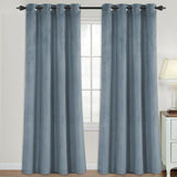 2x Luxury Velvet Blockout Curtains Thick Soft Window Curtain Draperies 1 Pair